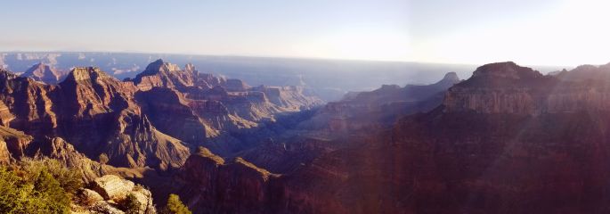 The view from Bright Angel Point, Grand Canyon National Park - North Rim, AZ